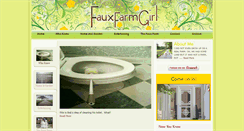 Desktop Screenshot of fauxfarmgirl.com